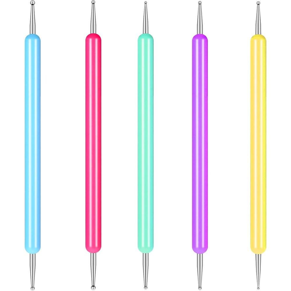 Styquenzer 5 piece nail stylus dotting tool set front view