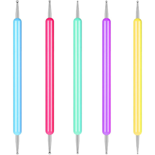 Styquenzer 5 piece nail stylus dotting tool set front view