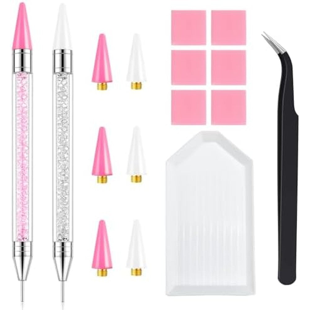 Vanalia Rhinestone Picker Tool 2-Pack front view with accessories