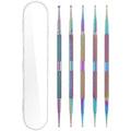ValueBargain 4 pieces stainless steel nail dotting tool set front view
