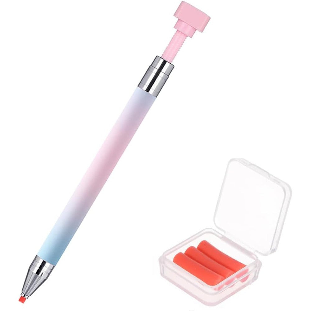 Pinkluce refillable wax rhinestone picker pen front view
