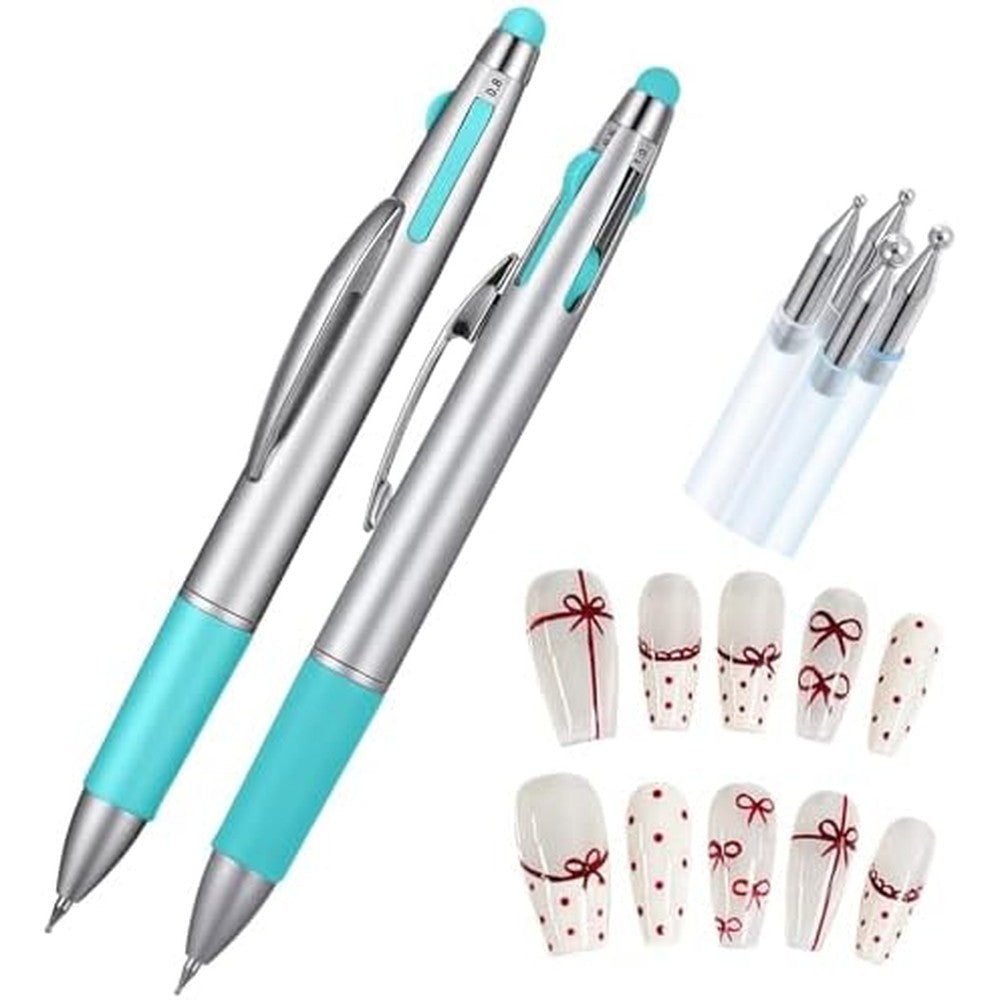 Yilia 5-in-1 nail dotting pen green set front view
