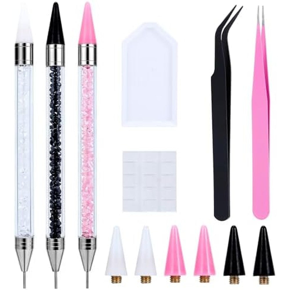 Frichom 14 piece rhinestone picker tool kit front view