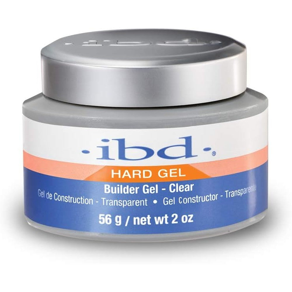 IBD Hard Gel LED UV Builder Gel Clear jar front view