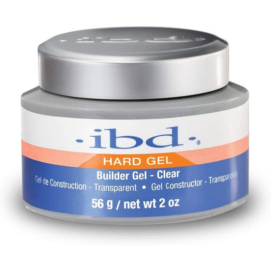 IBD Hard Gel LED UV Builder Gel Clear jar front view