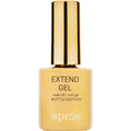 Apres Nail Extend Gel front view of gold bottle packaging