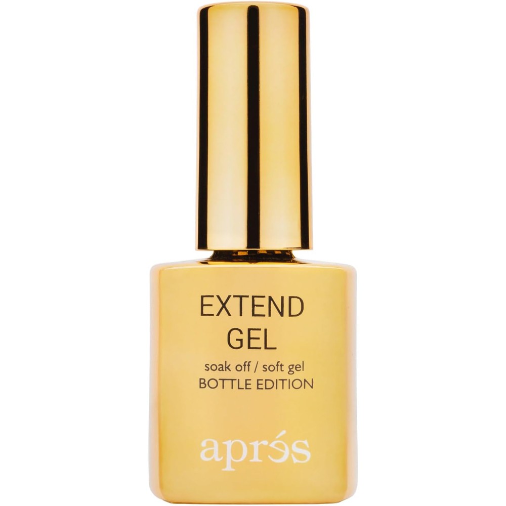 AprÃ©s Nail Extend Gel Gold Bottle 15ml front view