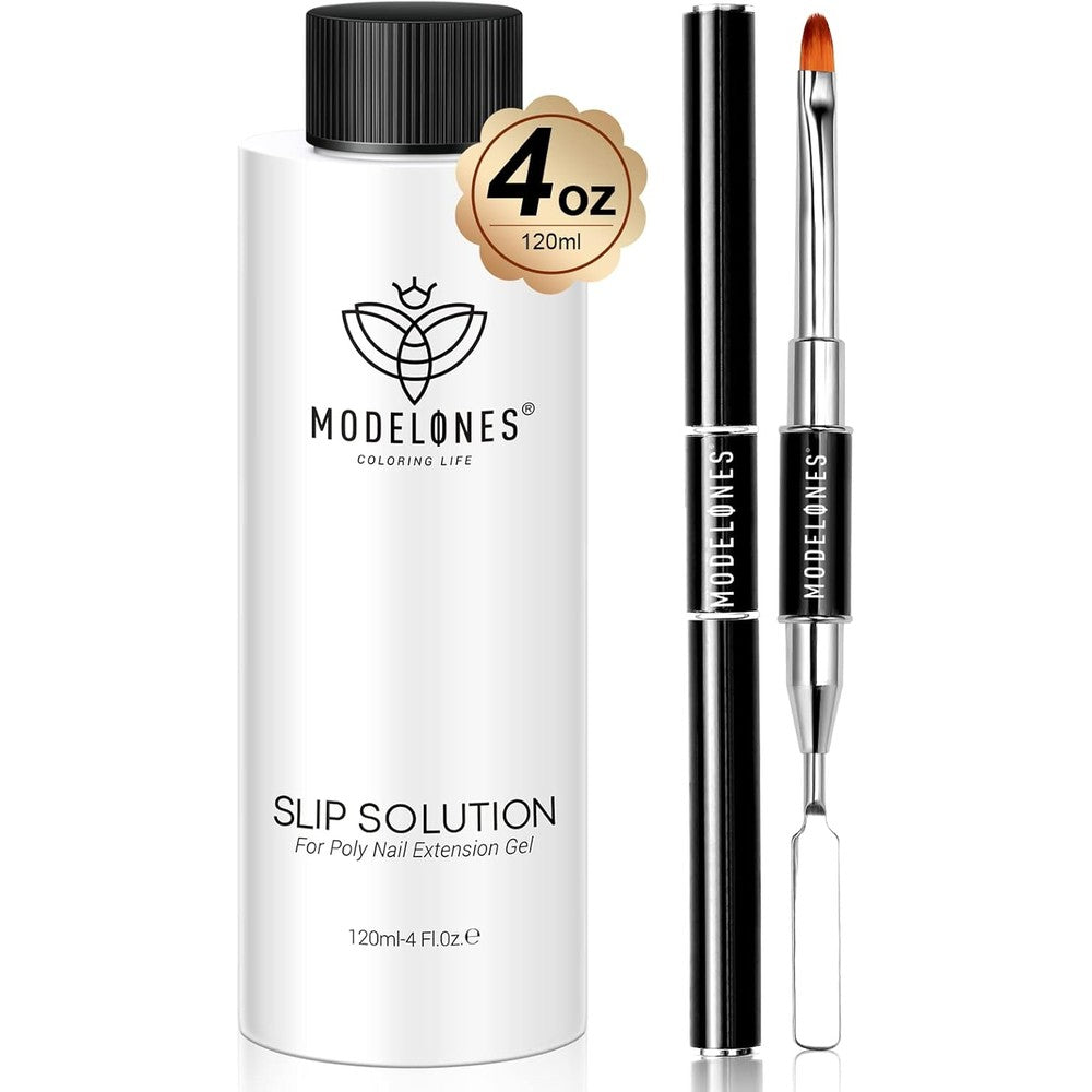 Modelones Poly Nail Gel Slip Solution 120ml bottle front view