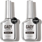 Gaoy clear builder gel front view of two bottles