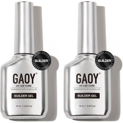 GAOY clear builder gel for nails in a bottle for professional nail extensions