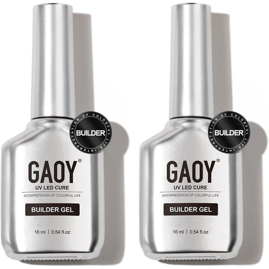 GAOY clear builder gel for nails in a bottle for professional nail extensions
