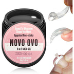 Novo Ovo 8 in 1 solid nail UV gel glue front view packaging