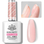 Born Pretty 8-in-1 builder gel bottle front view in cover pink