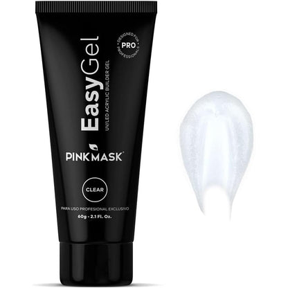 Pink Mask Easy Gel 60 grams clear jar front view