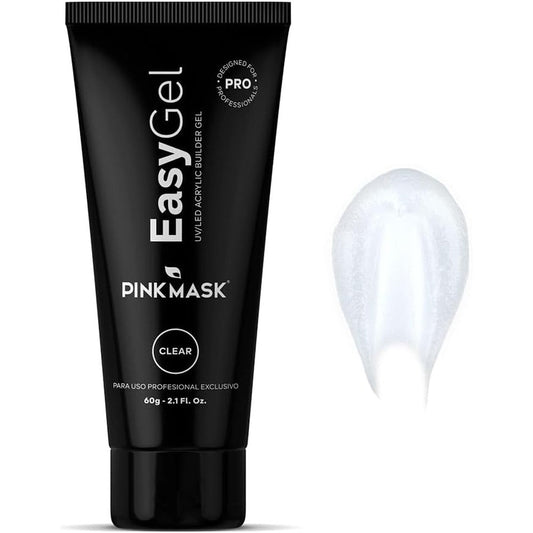 Pink Mask Easy Gel 60 grams clear jar front view
