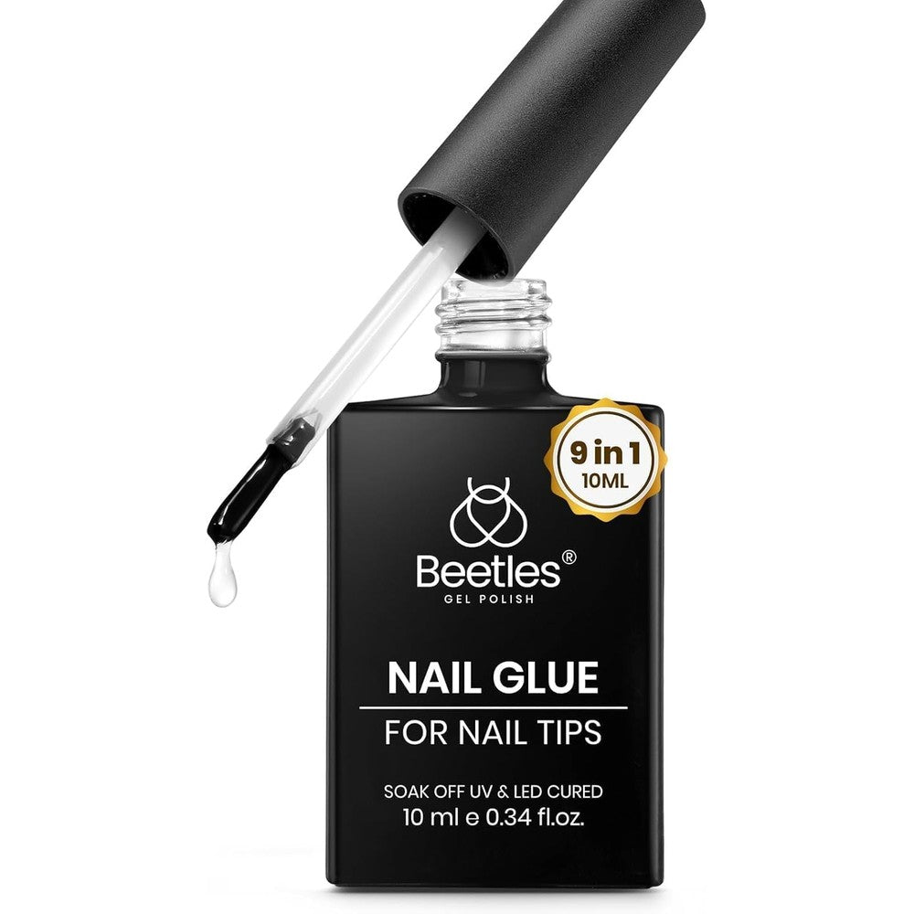 Beetles 9 in 1 Nail Glue Gel bottle front view
