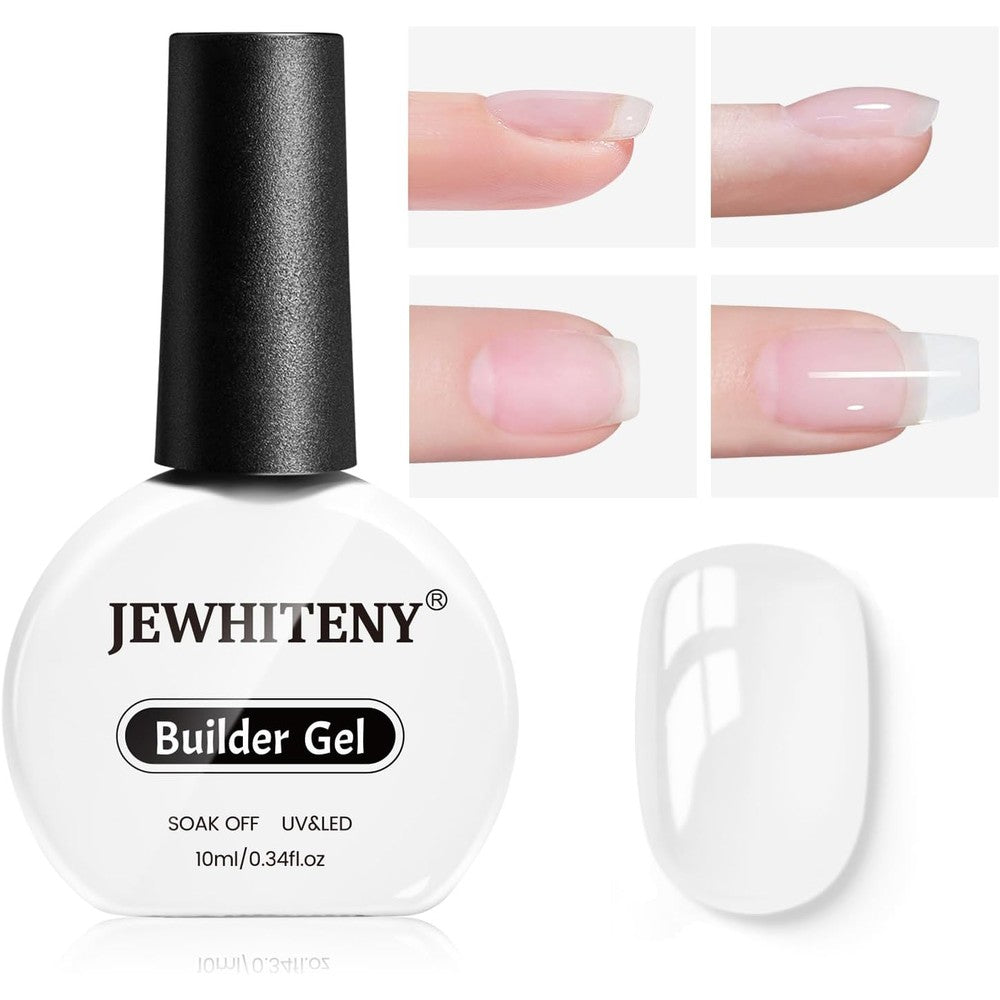 Jewhiteny 10ml clear builder gel bottle front view