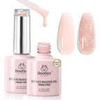 Beetles gel polish builder gel front view of 2-color set packaging