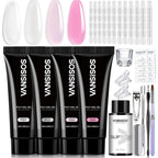 Vansisos poly nail gel kit front view packaging