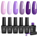 Beetles Gel Polish Grape Vine 6 Colors Set front view
