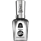 Sally Hansen miracle gel shiny top coat front view transparent bottle
