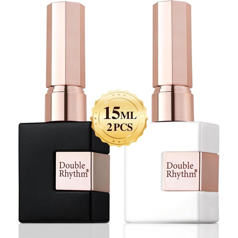 Double Rhythm gel nail polish set front view 15ml bottles