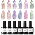 Modelones cat eye gel nail polish set front packaging view with bottles