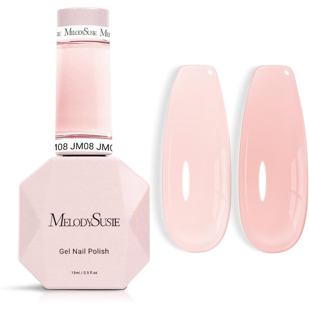 MelodySusie Jeweliver Milky Nude Gel Nail Polish bottle front view