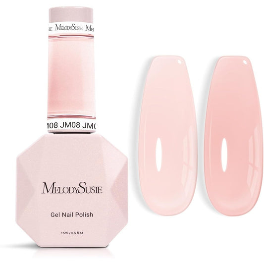 MelodySusie Jeweliver Milky Nude Gel Nail Polish bottle front view