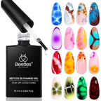 Beetles blooming gel clear nail polish front view bottle packaging