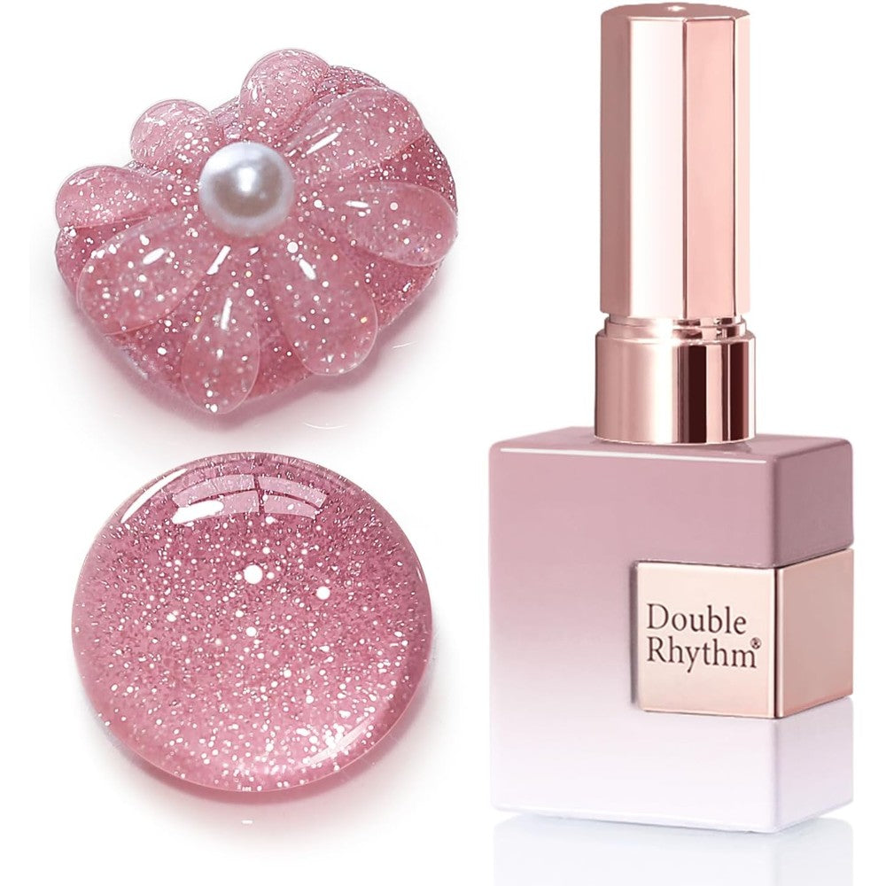 Double Rhythm Glitter Gel Polish B1174 front view bottle