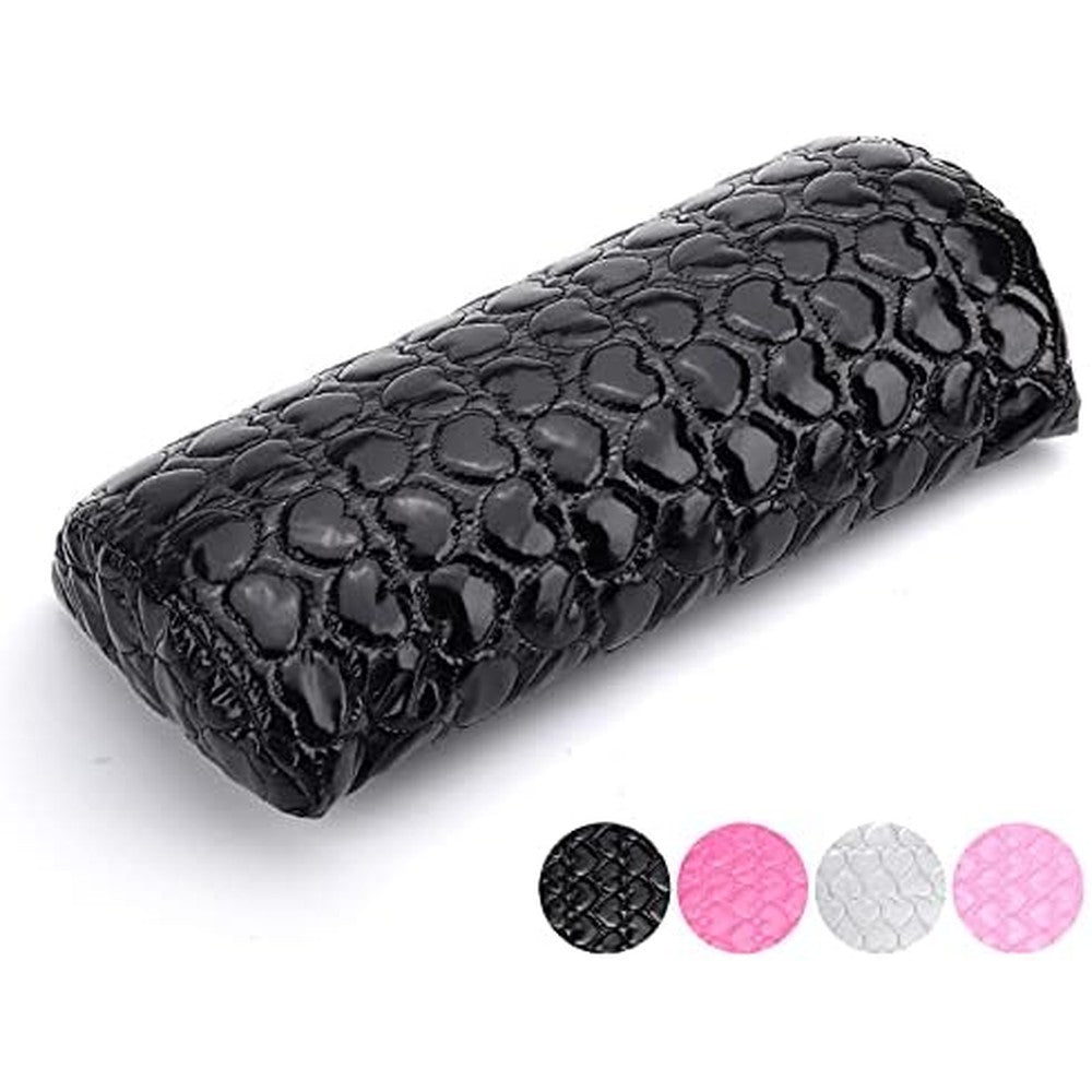 Deciniee nail pillow hand rest black front view for manicure desk