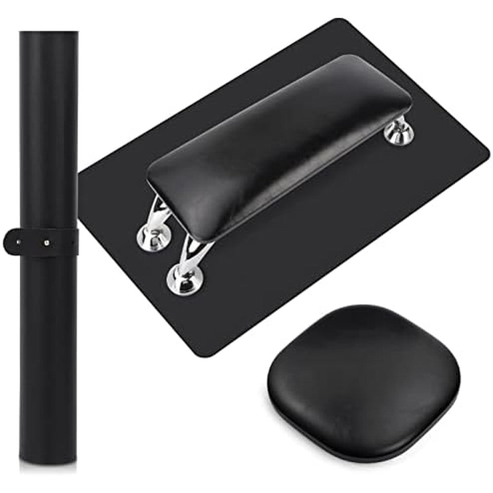 Deciniee nail arm rest set front view black
