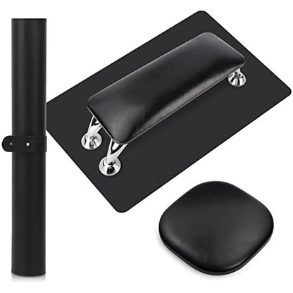 Deciniee nail arm rest set front view black