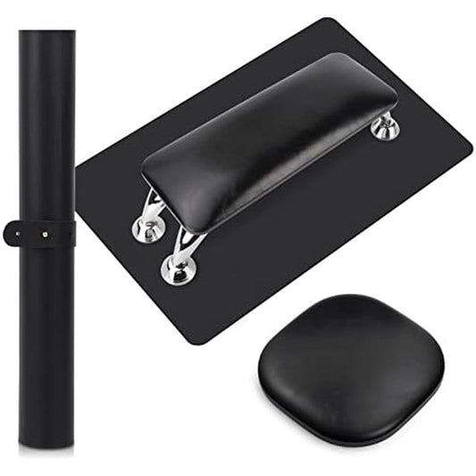 Deciniee nail arm rest set front view black