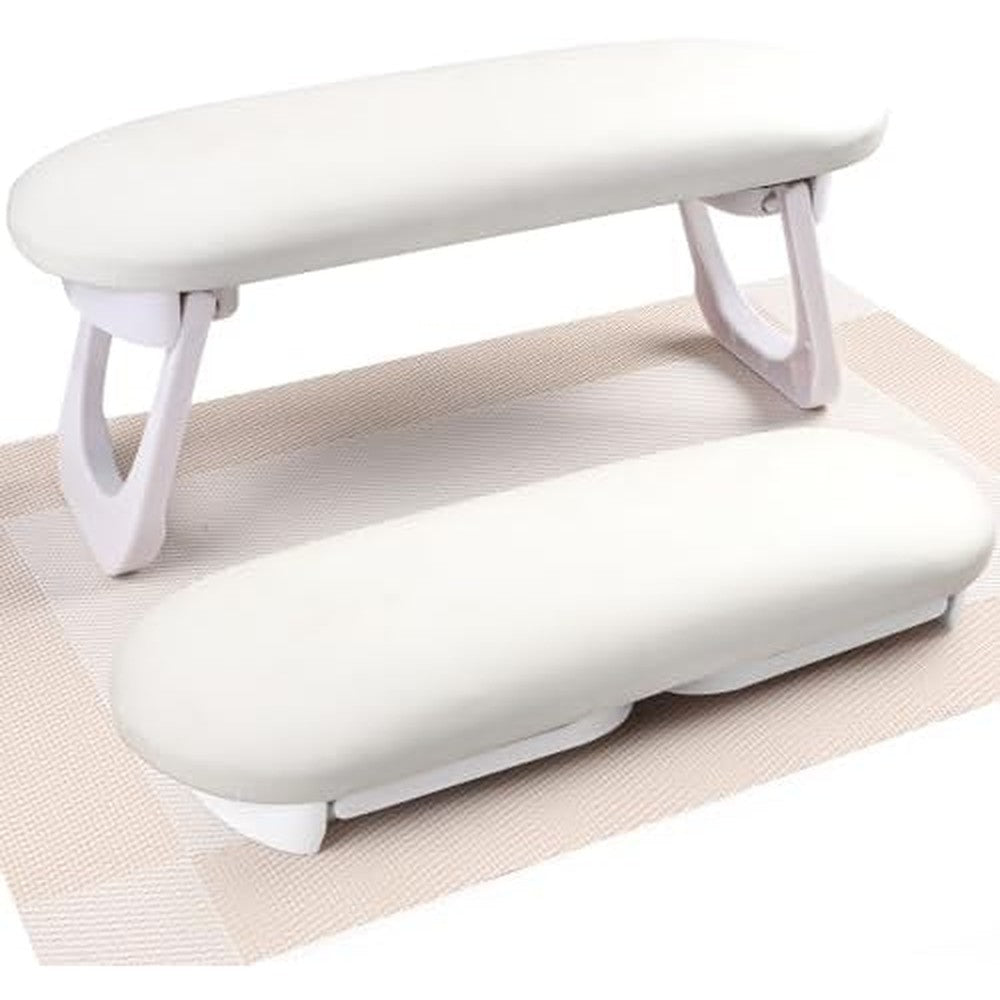 Subay professional foldable nail arm rest white front view