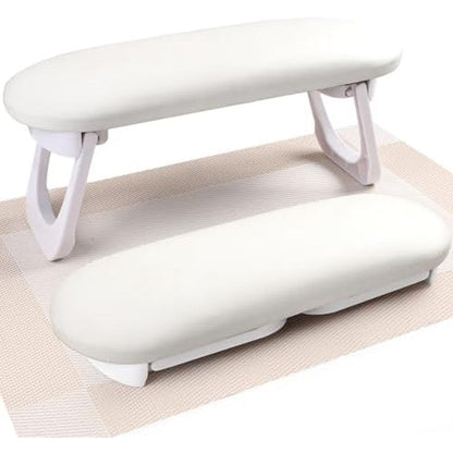 Subay professional foldable nail arm rest white front view