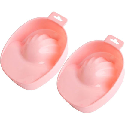 Auear 2 pack manicure bowl set in light pink front view