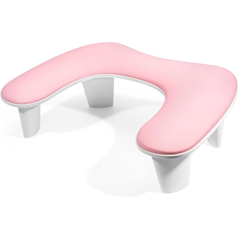 Lionvison U-Shaped Manicure Nail Arm Rest Cushion And Hand Stand For Acrylic Nail Art Technology Professional Salon Equipment Pink