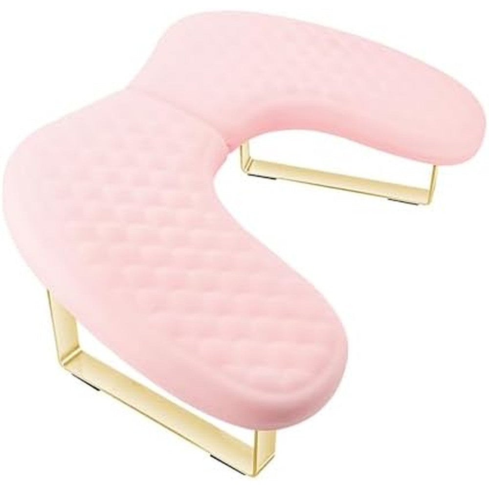 Wenxintek Pink Memory Foam Nail Arm Rest Front View