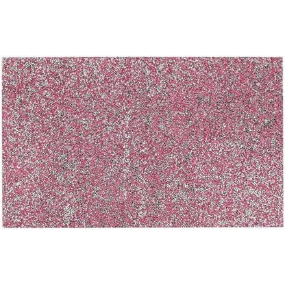 Utalind glitter nail table mat front view pink color