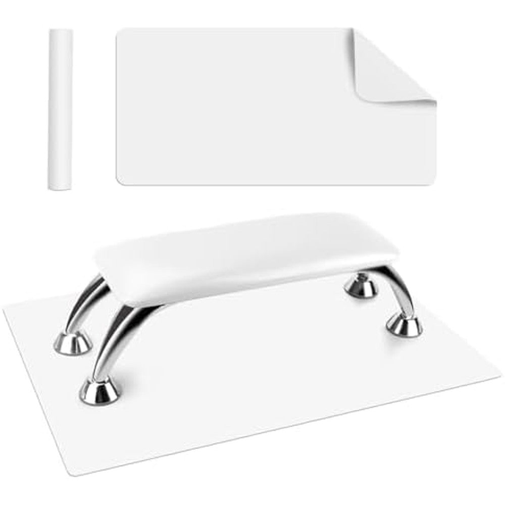 Yuehuamech nail arm rest front view on a salon desk.