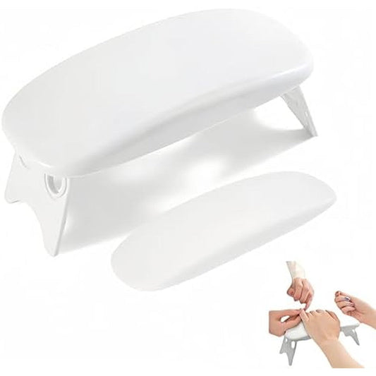Huakaile foldaway nail arm rest white front view