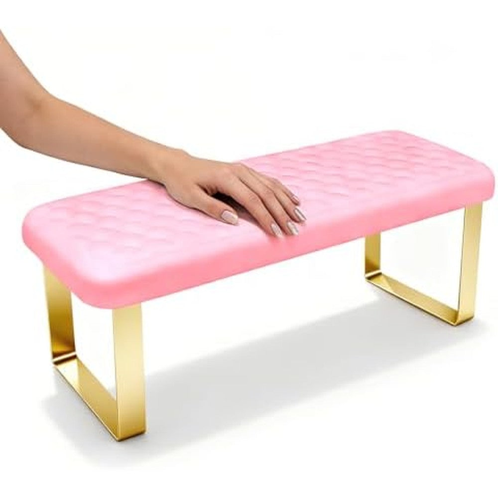 Aikya Nail Hand Rest pink front view for manicure