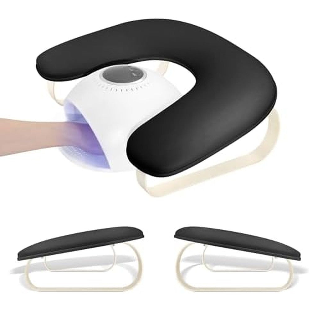 Wenxintek U-shaped manicure arm rest front view for nail technicians