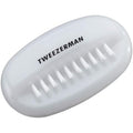 Tweezerman Dual Surface Nail Brush front view showing dual bristle design