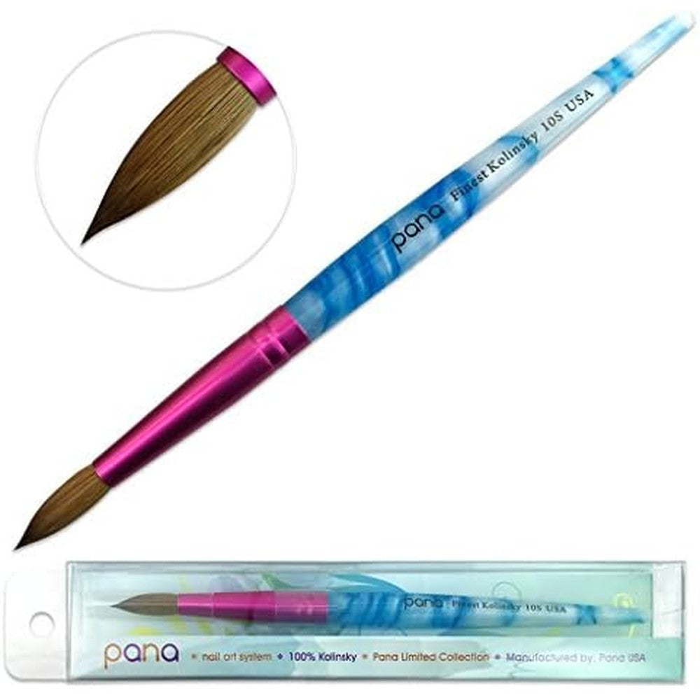 Pana USA pure Kolinsky hair acrylic nail brush front view