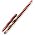Silpecwee Kolinsky acrylic nail art brush front view showing rose gold handle
