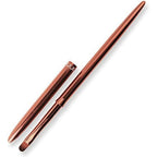 Silpecwee Kolinsky acrylic nail art brush front view showing rose gold handle