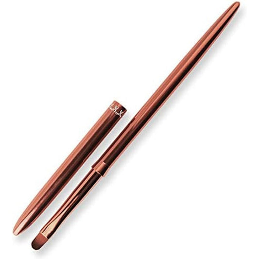 Silpecwee 1 Piece Kolinsky Acrylic Nail Art Brush front view with rose gold handle